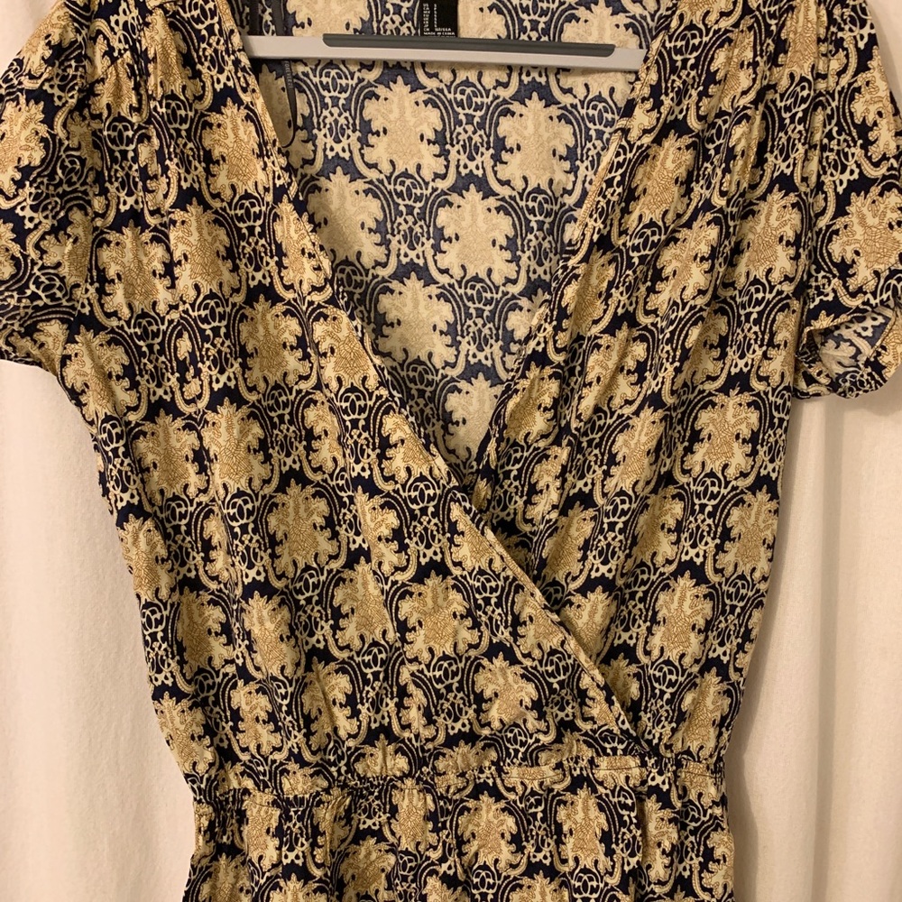 Patterned Shorts Romper (bohemian style)